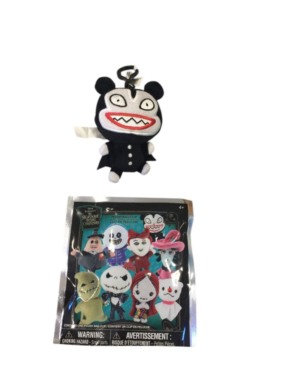 Disney The Nightmare Before Christmas 4" Scary Teddy Plush Bag Clip